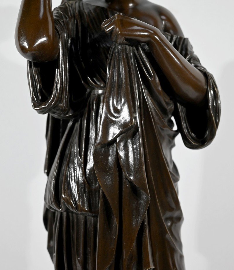 Important Bronze "diane De Gabies", After Praxiteles - Early 20th Century-photo-4