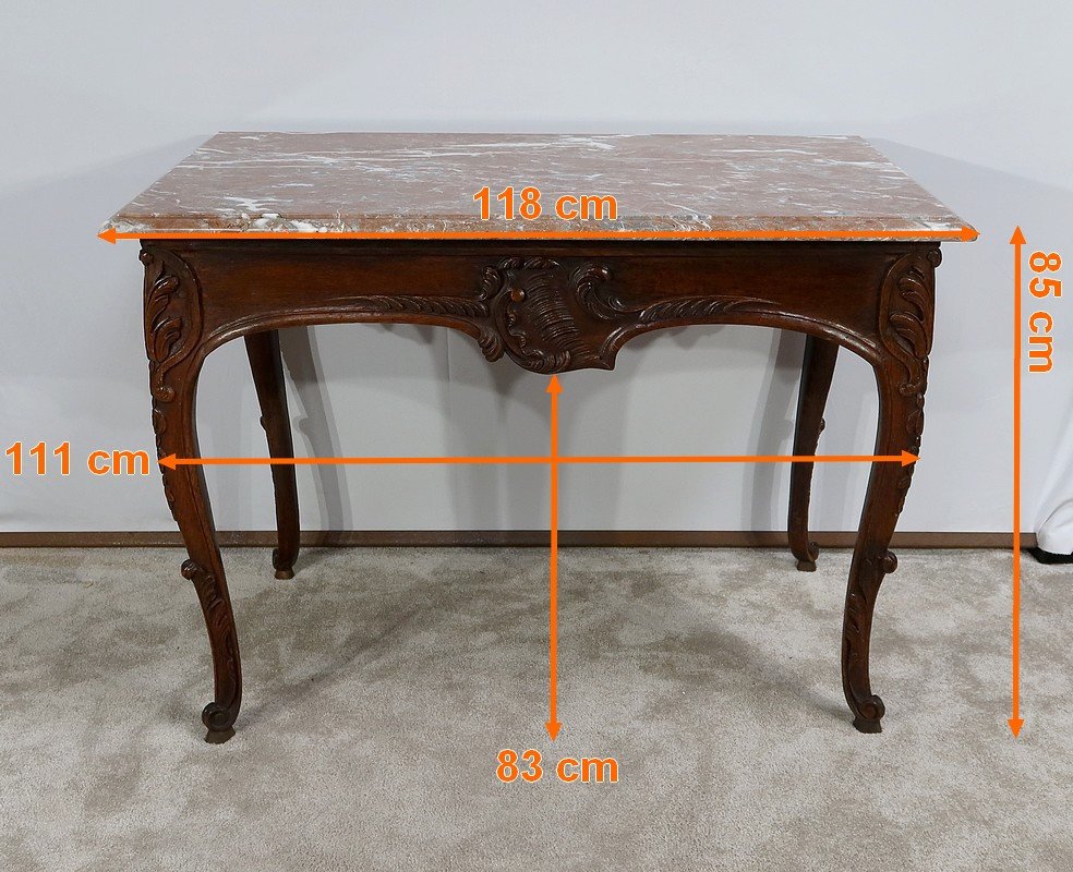 Table à Gibier, Style Louis XV - Milieu XIXe-photo-5
