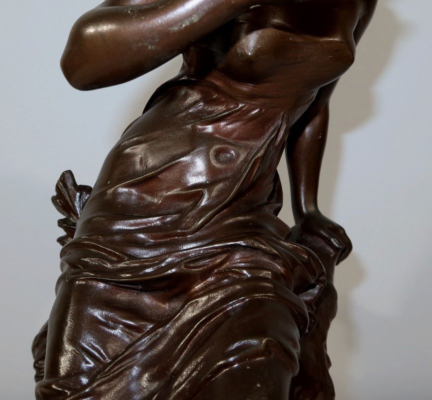 Bronze « la Source », Par M. Moreau – Milieu XIXe-photo-3