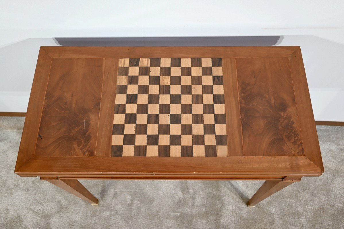 Console Table And Games In Cherry, Directoire Style - 1st Part Of The Nineteenth-photo-2