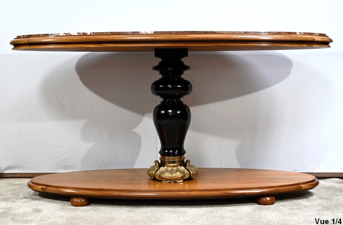 Important Mahogany Middle Table, Art Deco – Early 20th Century-photo-2