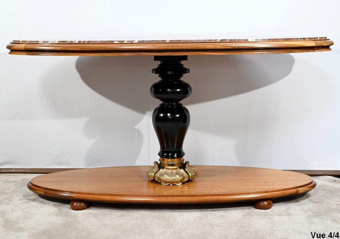 Important Mahogany Middle Table, Art Deco – Early 20th Century-photo-7