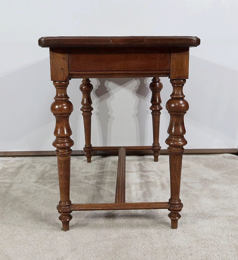 Small Oak Desk Table, Louis XIV Style - Late 19th Century-photo-4