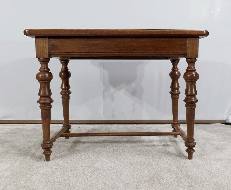 Small Oak Desk Table, Louis XIV Style - Late 19th Century-photo-5