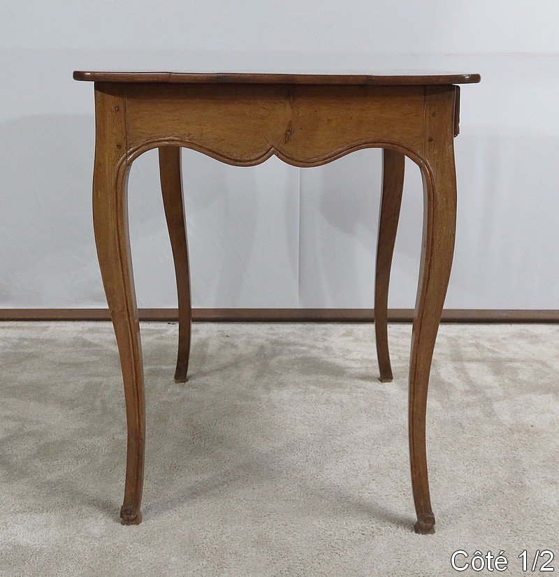 Small Table In Blond Oak, Louis XV Period – Late 18th Century-photo-2