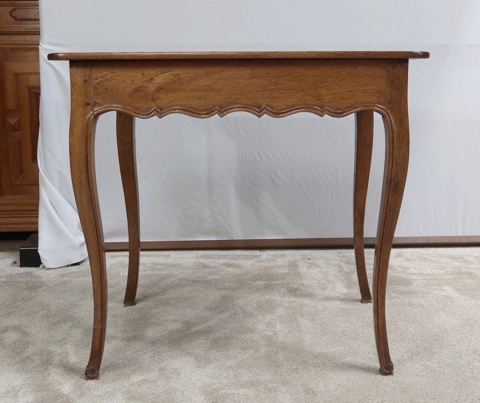 Petite Table En Chêne Blond, époque Louis XV – Fin XVIIIe-photo-4