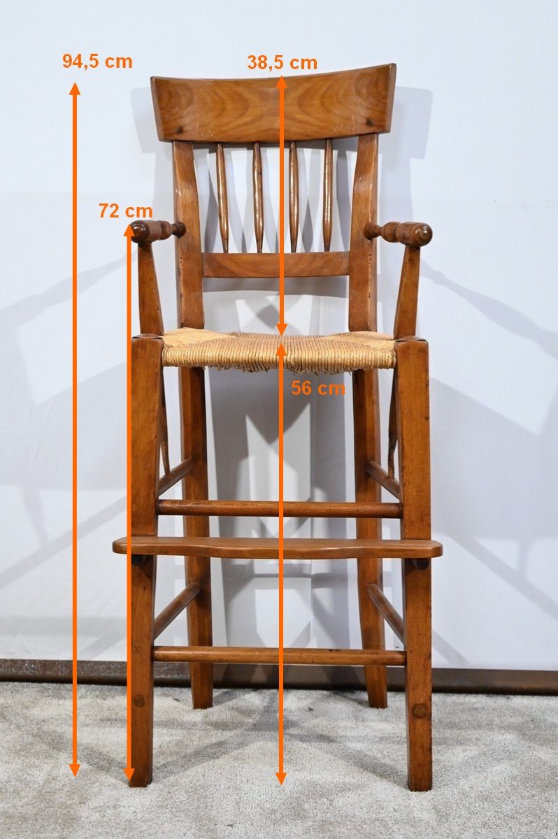 Children's High Chair In Cherry – Mid-19th Century-photo-7