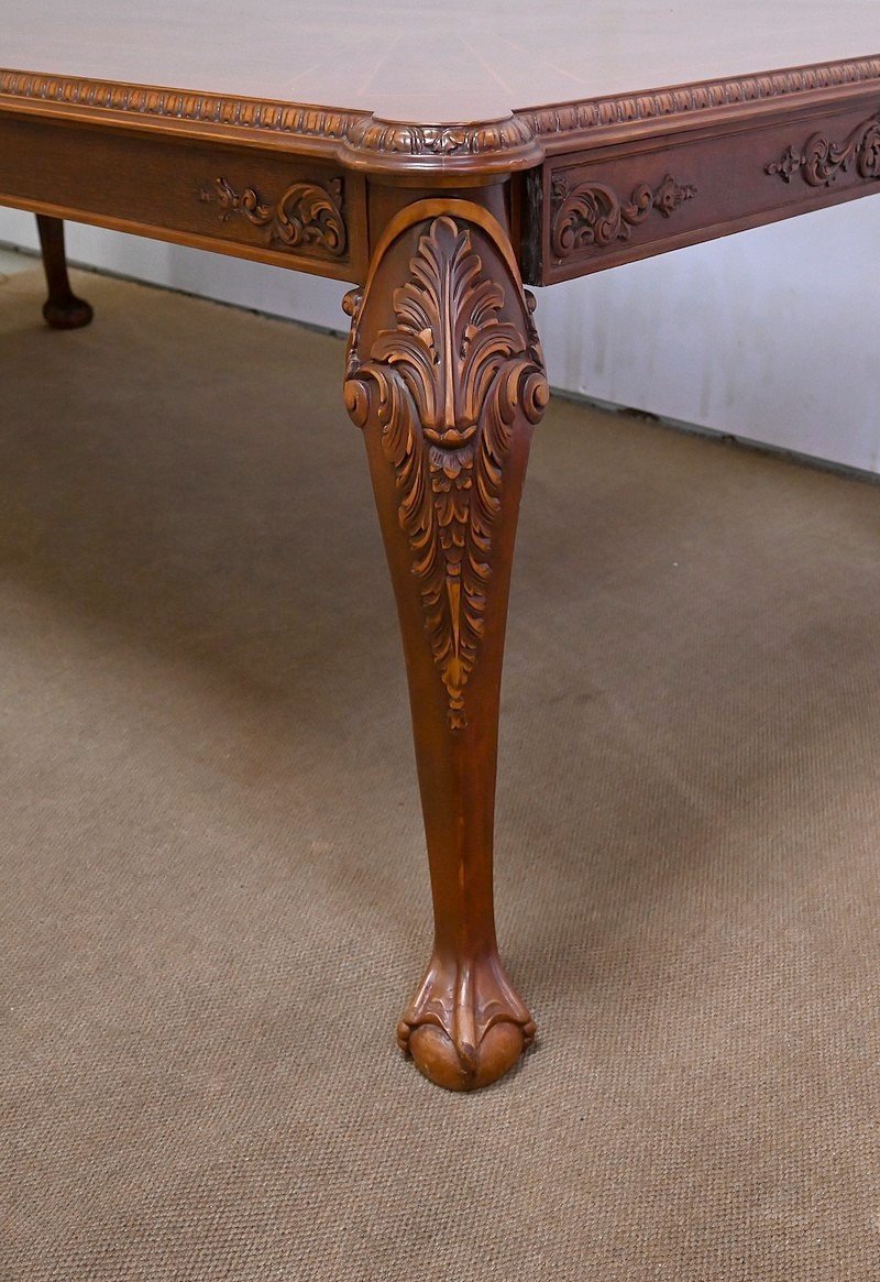 Important Rectangular Table, Chippendale Style, England – Mid 20th Century-photo-1