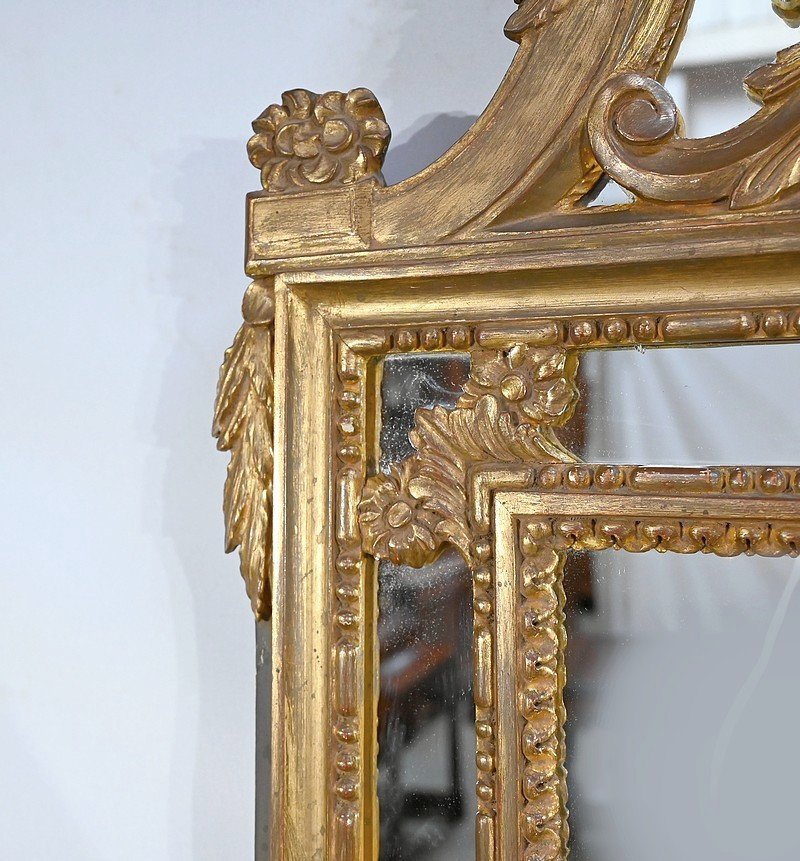 Miroir à Parcloses, Style Louis XVI - Fin XIXe-photo-4