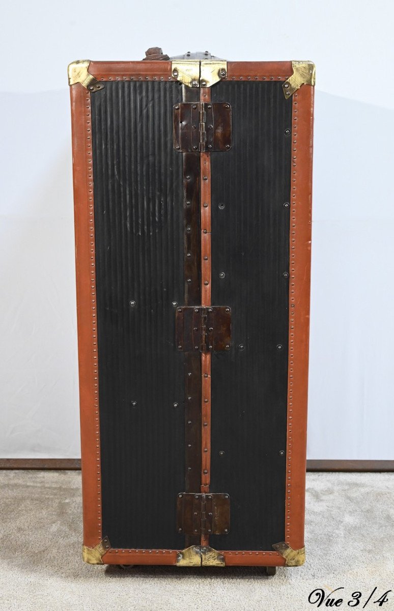 Secretary Trunk, Mahogany Interior, Stamped Innovation – 1900-photo-6