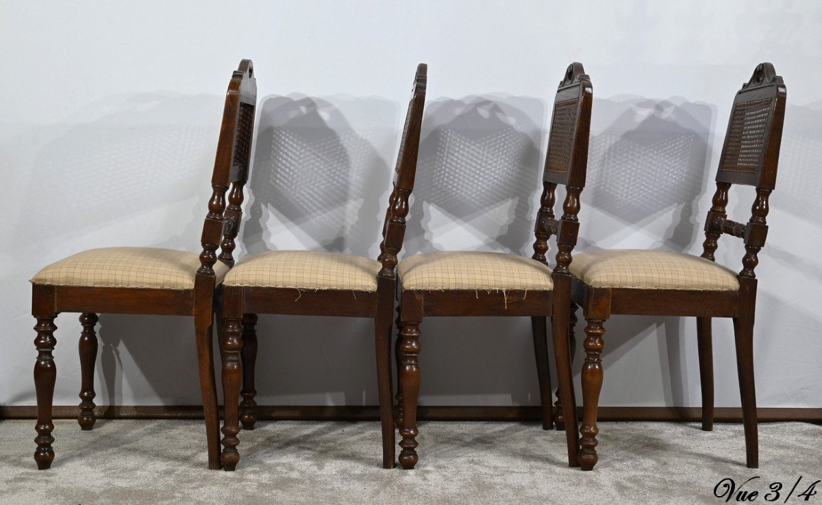 Suite Of 4 Oak Chairs, Louis Philippe Period – 2nd Part 19th-photo-6