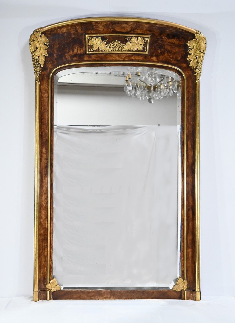 Important Miroir De Cheminée, Art Nouveau – 1900