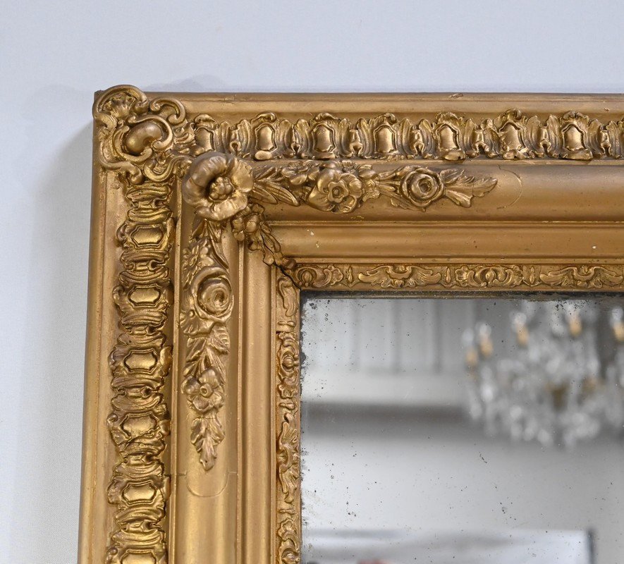 Important Mirror In Golden Wood – 1st Part 19th-photo-3