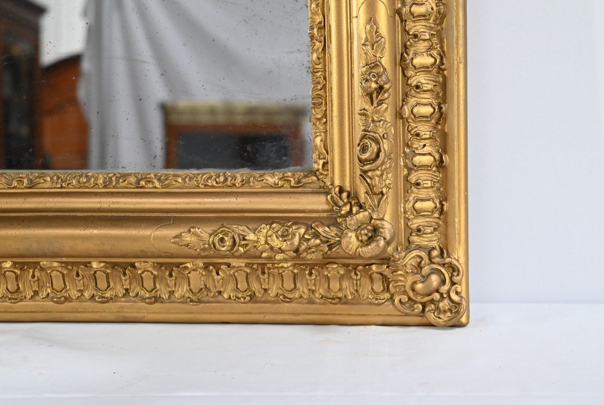 Important Mirror In Golden Wood – 1st Part 19th-photo-4