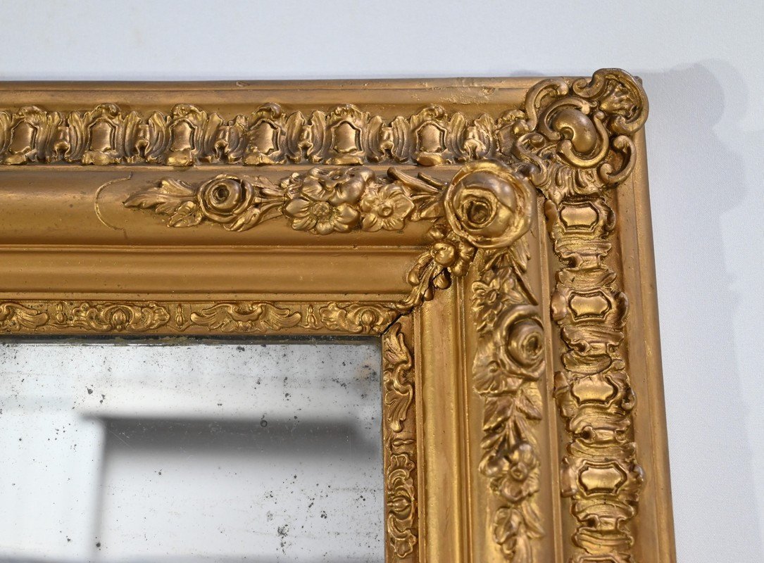 Important Mirror In Golden Wood – 1st Part 19th-photo-2