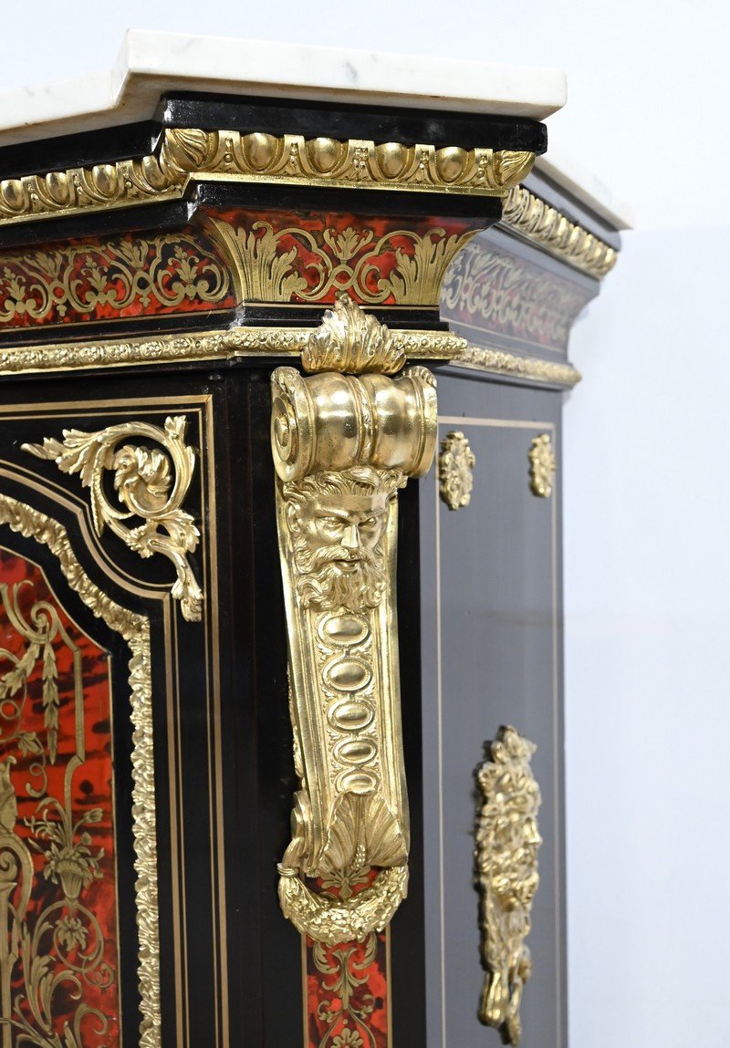 Buffet En Marqueterie « Boulle », époque Napoléon III – Milieu XIXe-photo-3