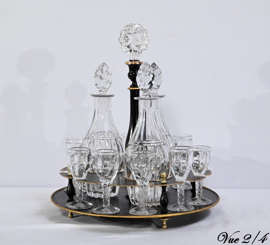 Bohemian Crystal Cabaret Service, Napoleon III Period - 2nd Part 19th-photo-5