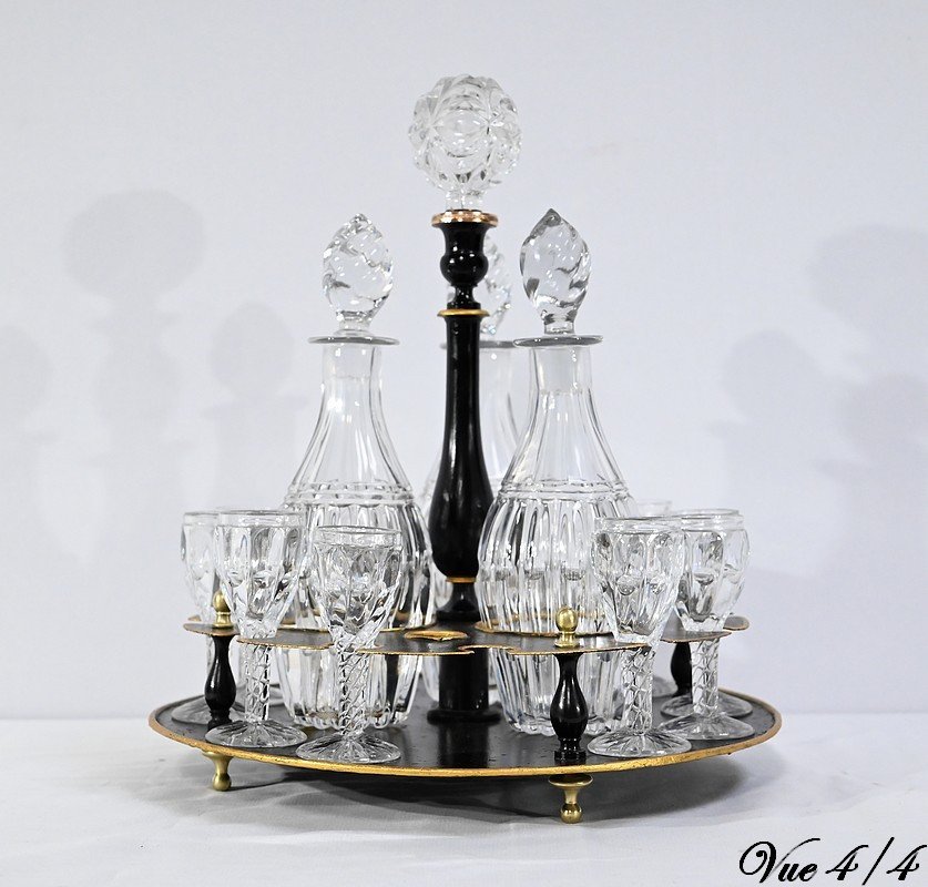 Bohemian Crystal Cabaret Service, Napoleon III Period - 2nd Part 19th-photo-7