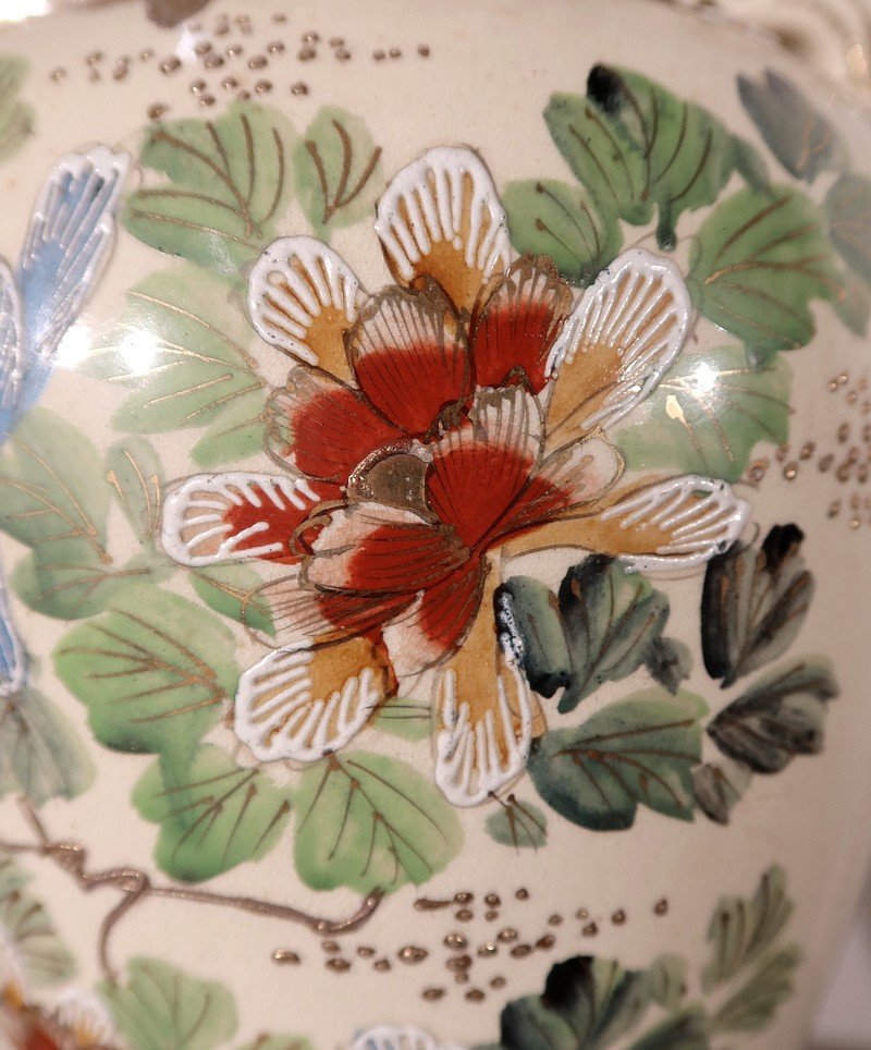Important Vase Balustre En Porcelaine, Japon – XXe-photo-6