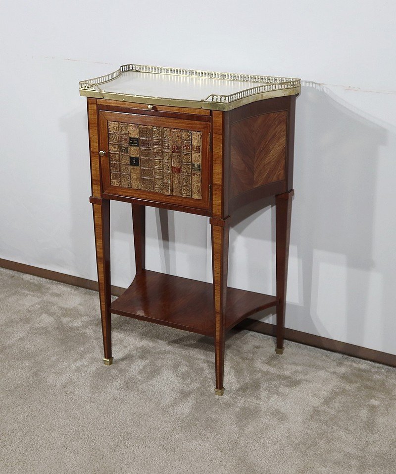 Small Mahogany Living Room Table, Louis XVI Style – Mid-19th Century