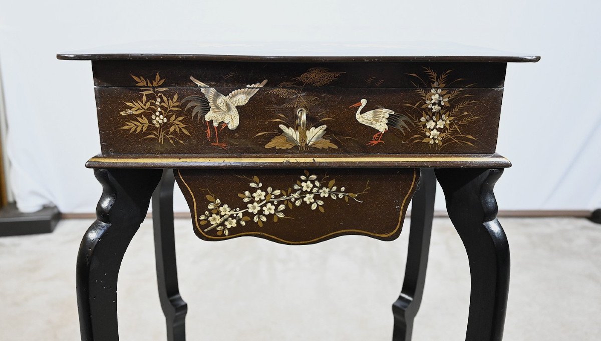 Small Table With Asian Decor – Late 19th Century-photo-2