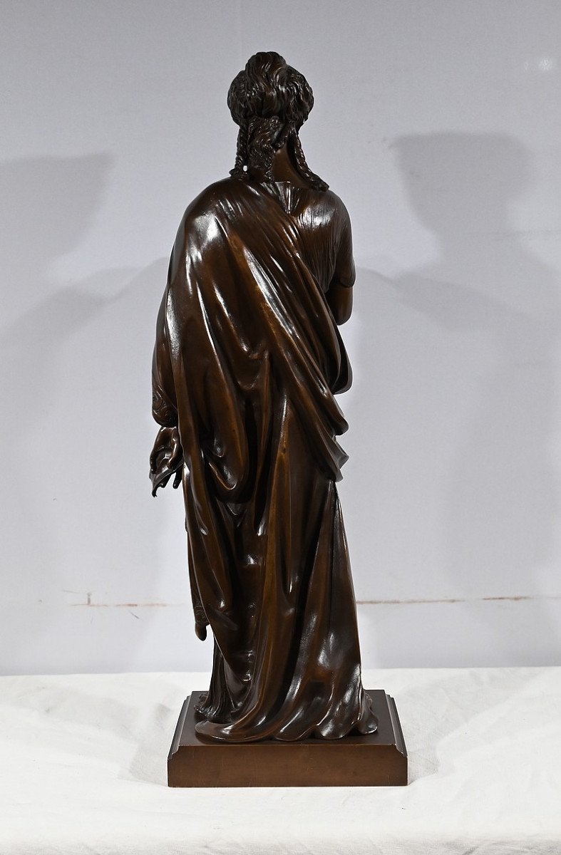 Important Bronze “the Letter” By Jl. Grégoire – Late 19th Century-photo-3