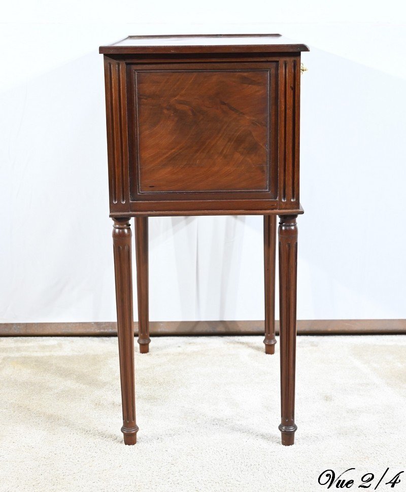 Petite Commode Chiffonnière En Acajou De Cuba, Style Louis XVI – 1ère Partie XIXe-photo-4