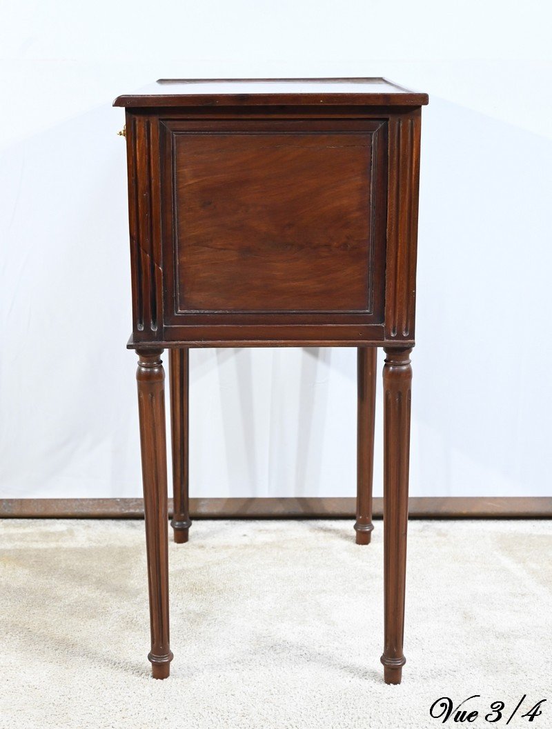 Petite Commode Chiffonnière En Acajou De Cuba, Style Louis XVI – 1ère Partie XIXe-photo-6