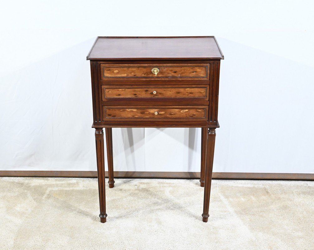 Petite Commode Chiffonnière En Acajou De Cuba, Style Louis XVI – 1ère Partie XIXe