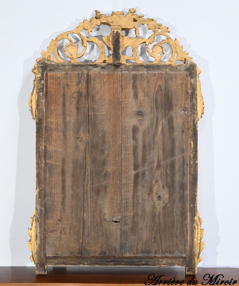 Mirror In Golden Wood, Louis XVI Style - 1st Part 19th-photo-7