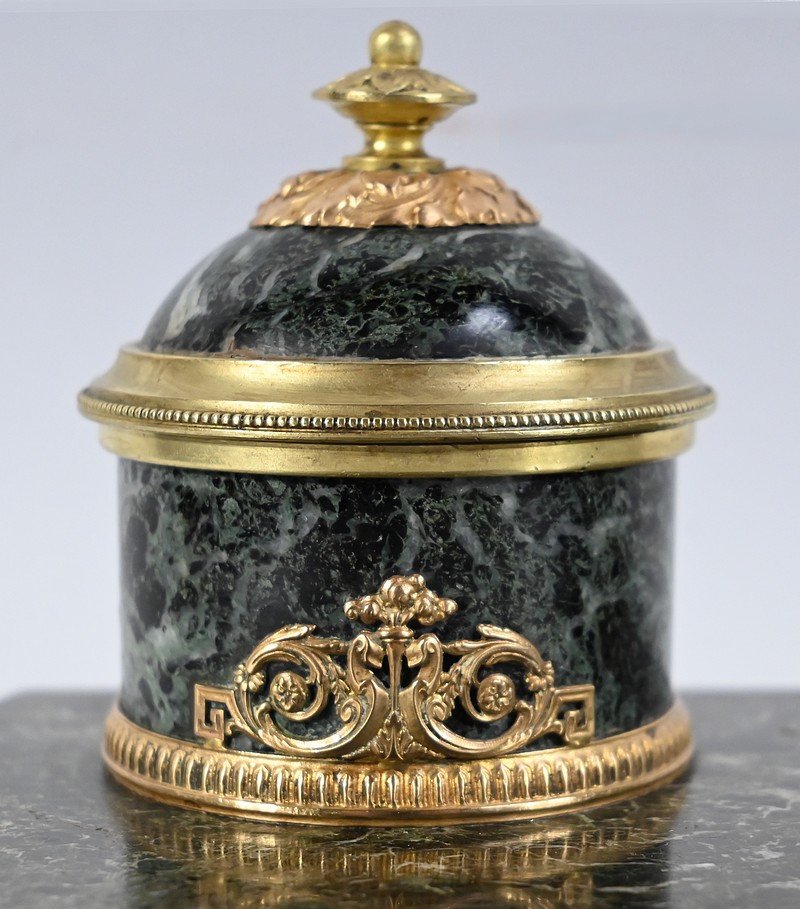 Inkwell In Marble And Bronze, Empire Style – 1st Part 19th-photo-4