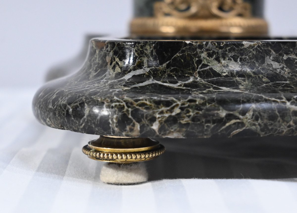 Inkwell In Marble And Bronze, Empire Style – 1st Part 19th-photo-4