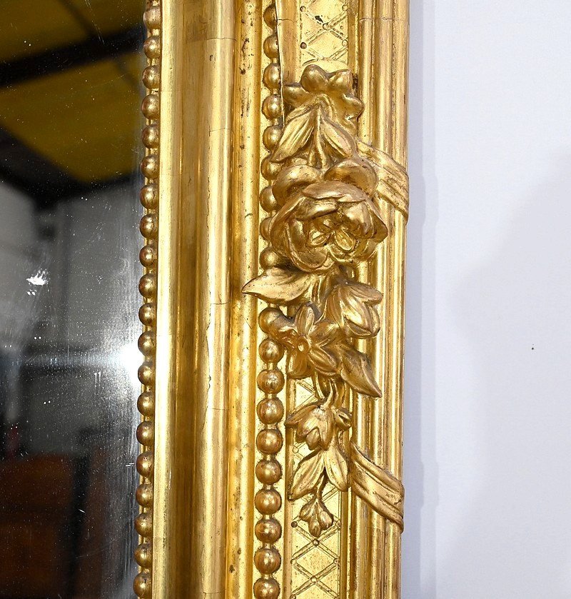 Important Miroir En Bois Doré, Style Louis XV – Début XIXe-photo-5