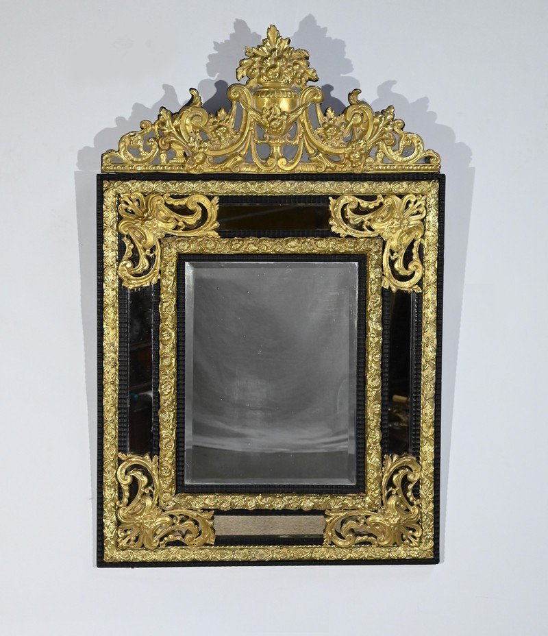 Mirror With Brass Beads, Napoleon III Period – Mid-19th Century