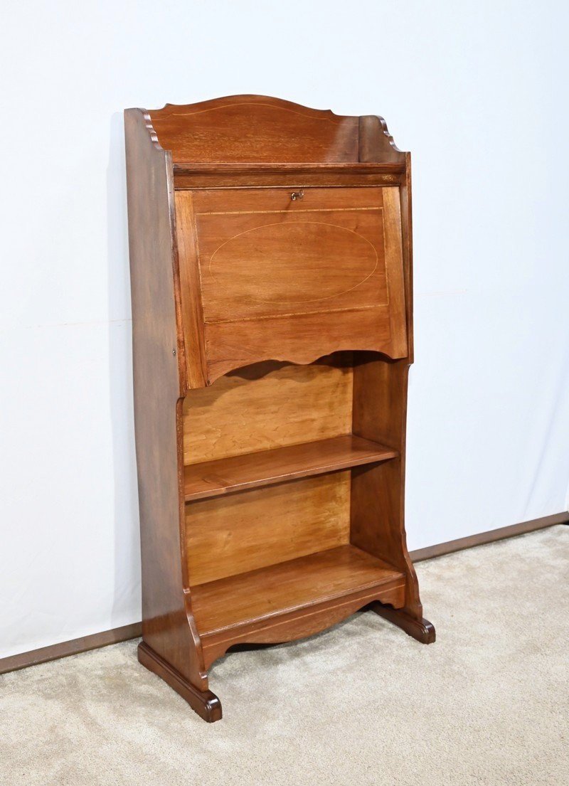 Small Secretary Called Billet-doux In Solid Mahogany, England – Early 20th Century-photo-2