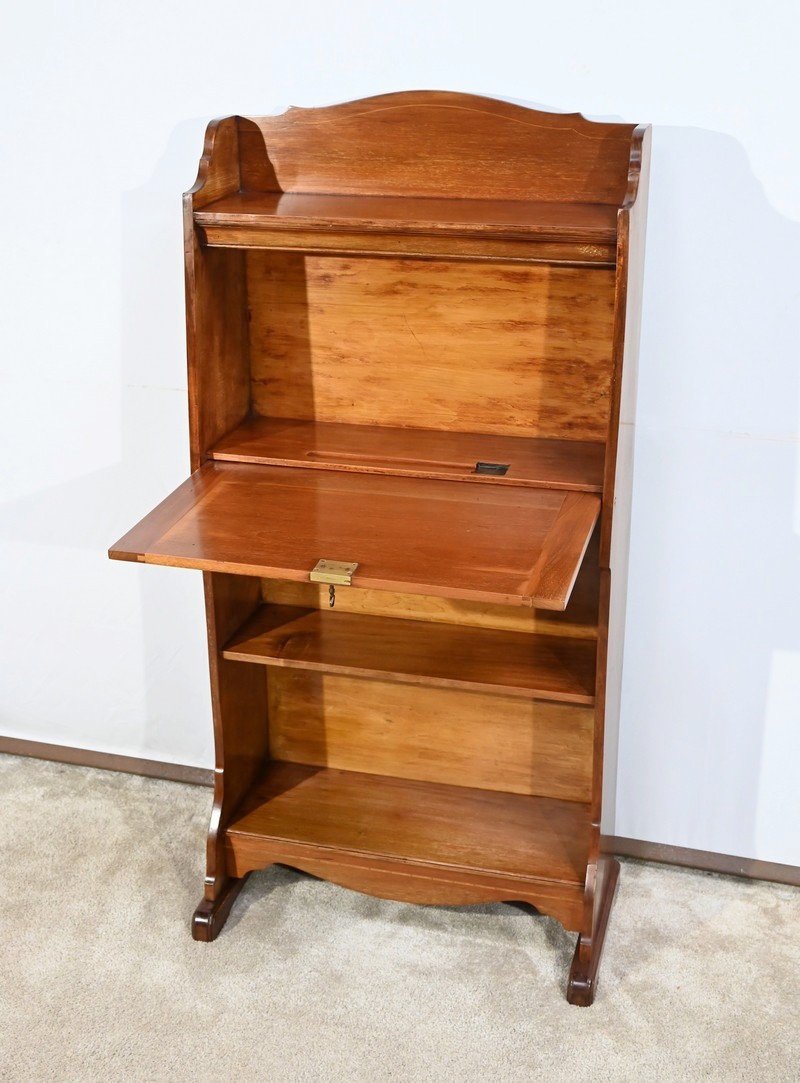 Small Secretary Called Billet-doux In Solid Mahogany, England – Early 20th Century-photo-3