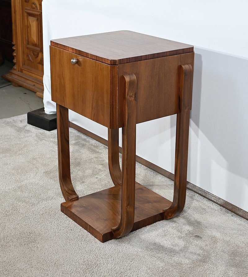 Small Walnut Table, Art Deco - 1930-photo-2