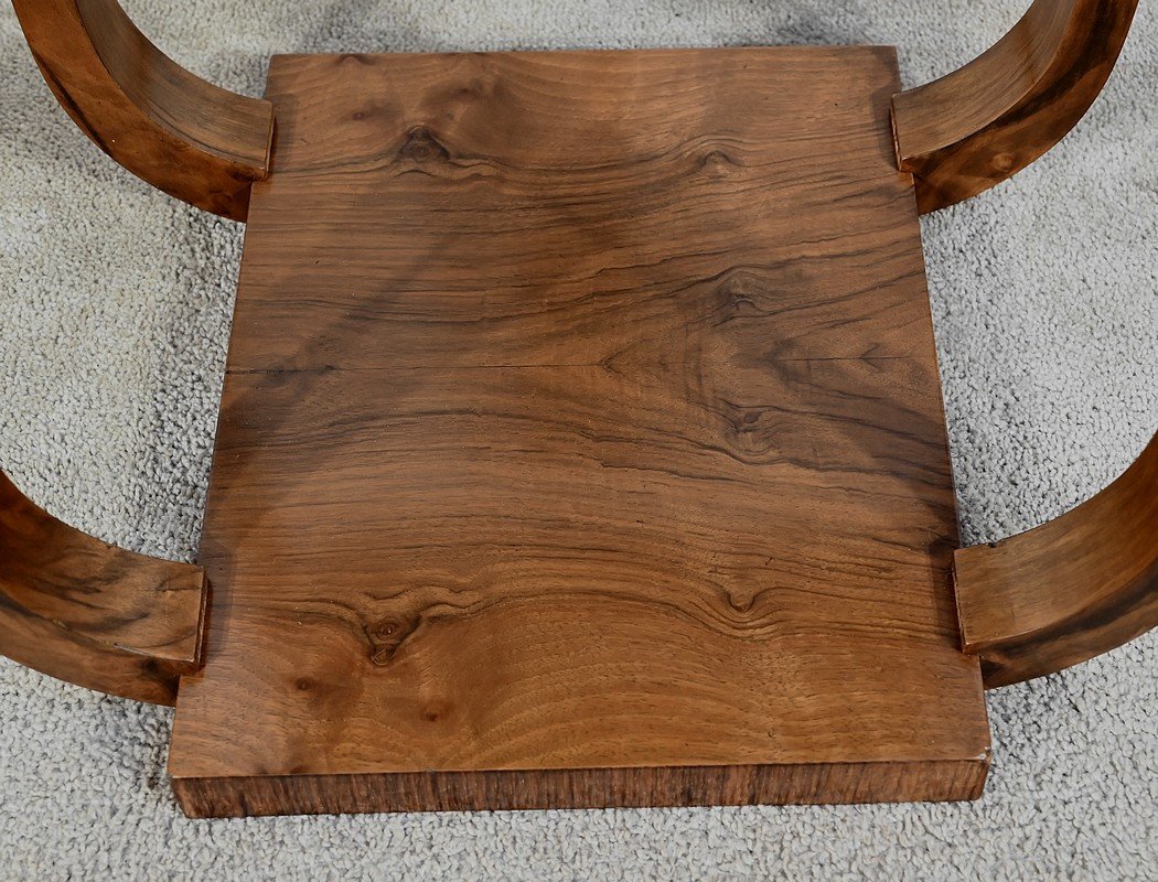 Small Walnut Table, Art Deco - 1930-photo-2