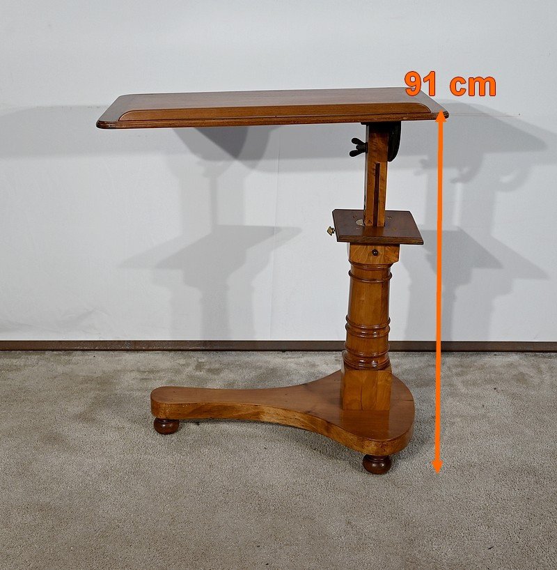 Sick Table Or Lectern In Solid Blond Mahogany – Mid-19th Century-photo-5