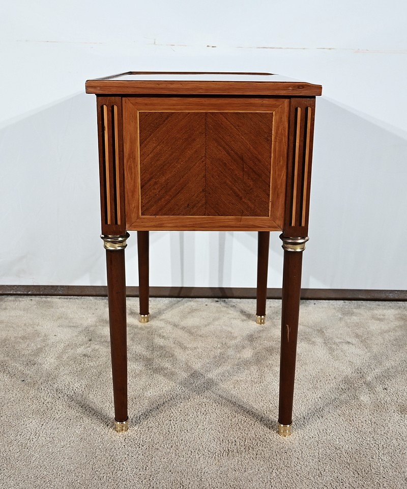 Small Chiffonnière Dressing Table Commode In Rosewood And Mahogany, Louis XVI – 18th Century-photo-2