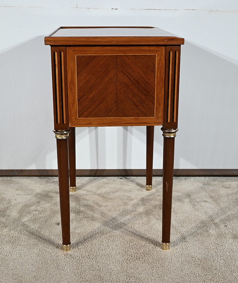 Small Chiffonnière Dressing Table Commode In Rosewood And Mahogany, Louis XVI – 18th Century-photo-4