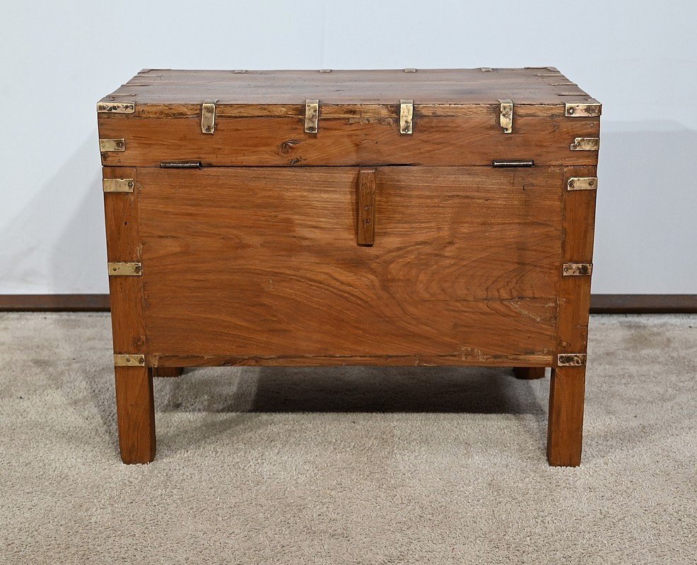 Solid Teak Chest – Late 19th Century-photo-6