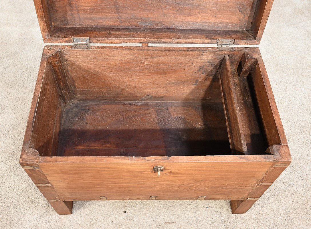 Solid Teak Chest – Late 19th Century-photo-7