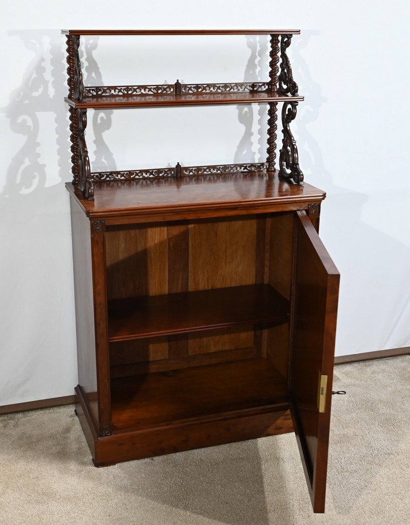 Small Mahogany Living Room Serving Unit, Restoration Period – Early 19th Century-photo-3