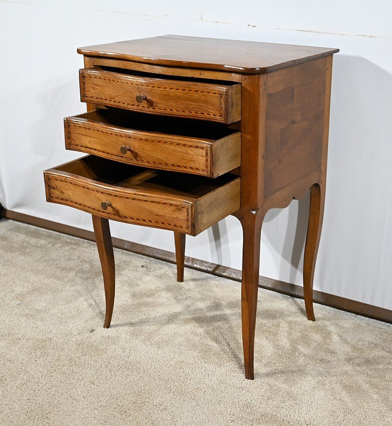 Small Chiffonniere Chest Of Drawers In Walnut, Louis XV Style – Late 19th Century-photo-3