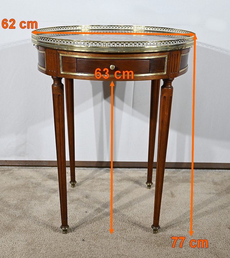 Table Bouillotte En Acajou, époque Louis XVI – XVIIIe-photo-7