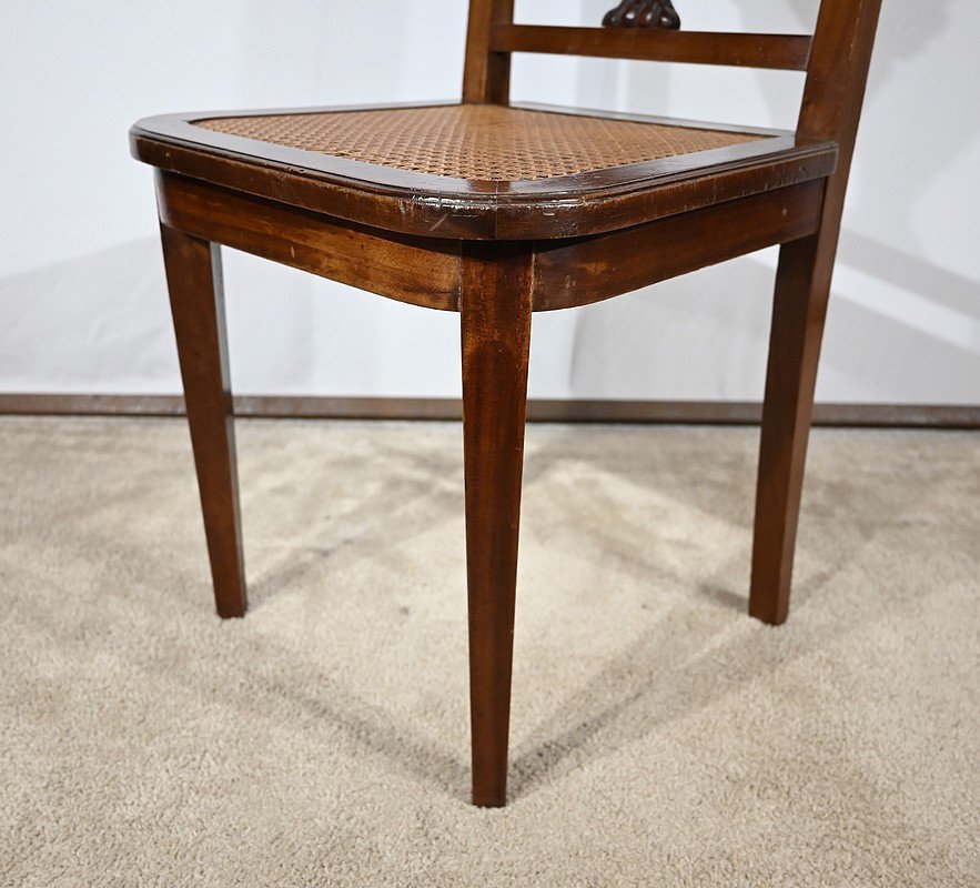 Pair Of Mahogany Chairs, Directoire Style - Late 19th Century-photo-6