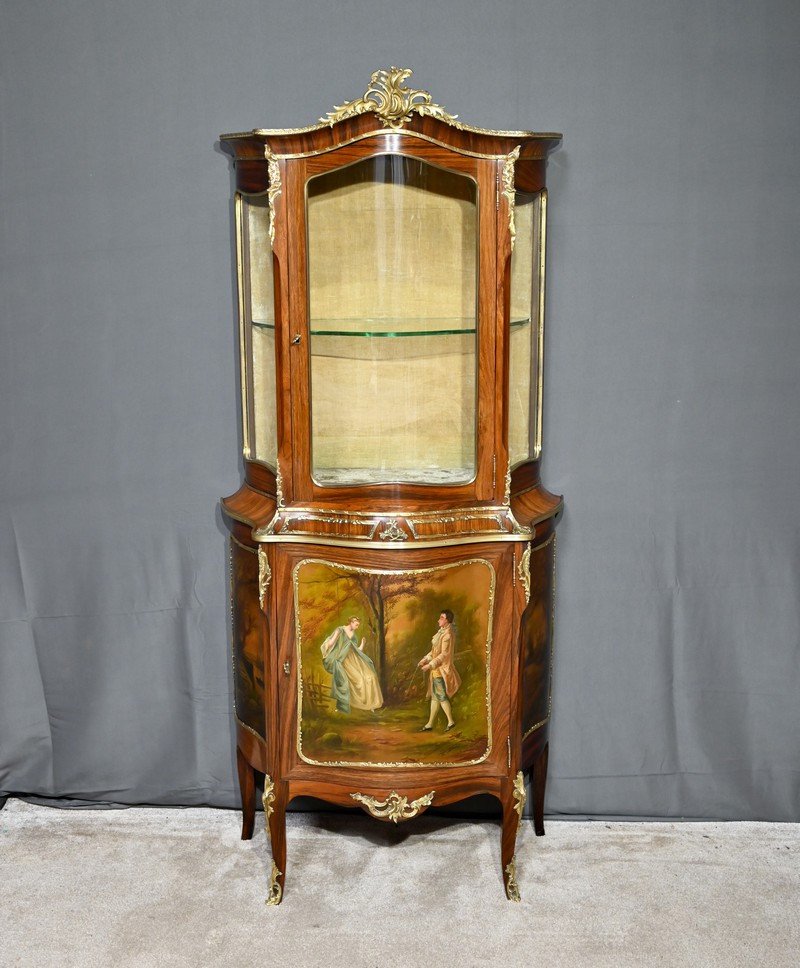 Rosewood Showcase Furniture, Louis XV / Louis XVI Style, Napoleon III Period – Mid-19th Century-photo-2