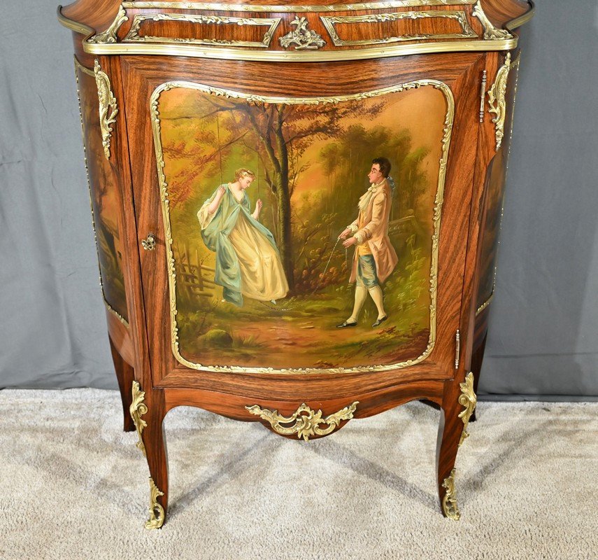 Rosewood Showcase Furniture, Louis XV / Louis XVI Style, Napoleon III Period – Mid-19th Century-photo-2