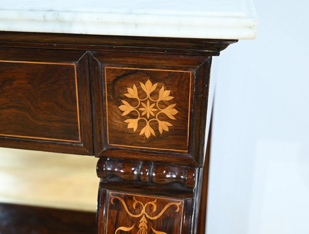 Important Prestige Console In Rosewood, Charles X Period - Early 19th Century-photo-3